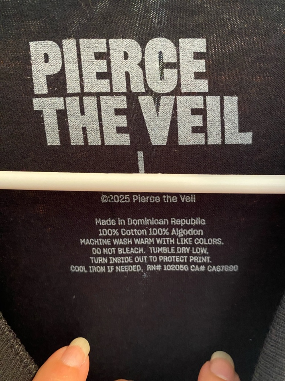 Pierce The Veil Graphic Short Sleeve Tee - Black with Orange Print - Picture 2 of 2